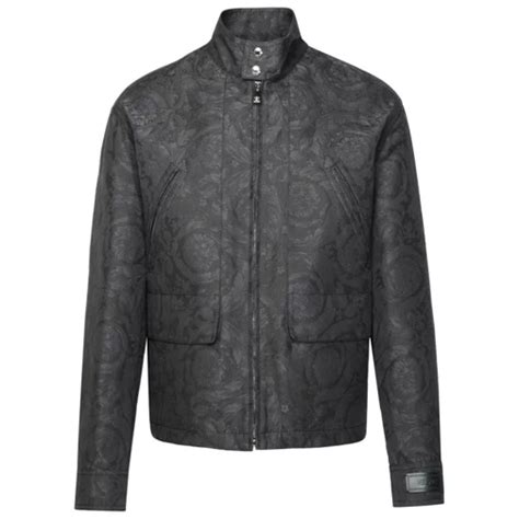 giacca acido barocco versace|versace 'BAROCCO' ANTHRACITE COTTON JACKET available .